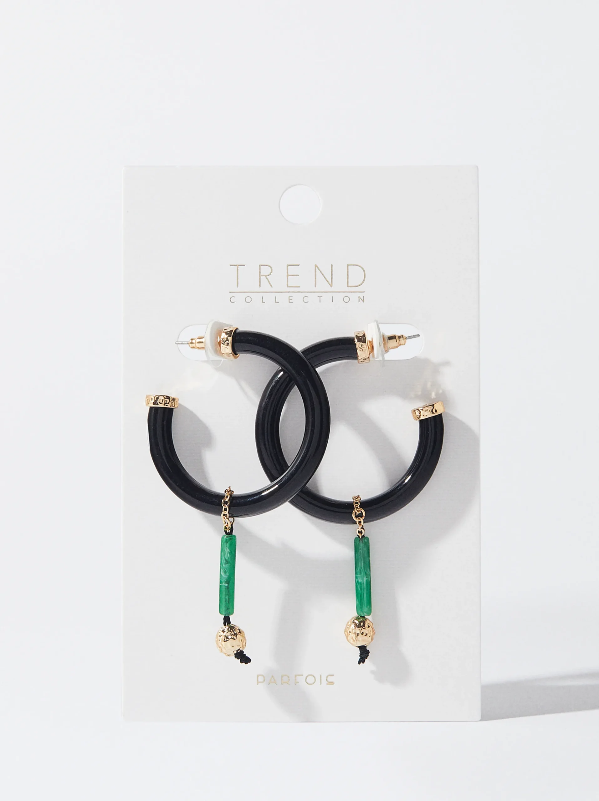 PARFOIS Pendientes De Resina Multicor Hot