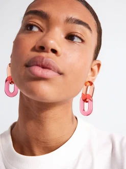 PARFOIS Pendientes De Resina Multicor Flash Sale