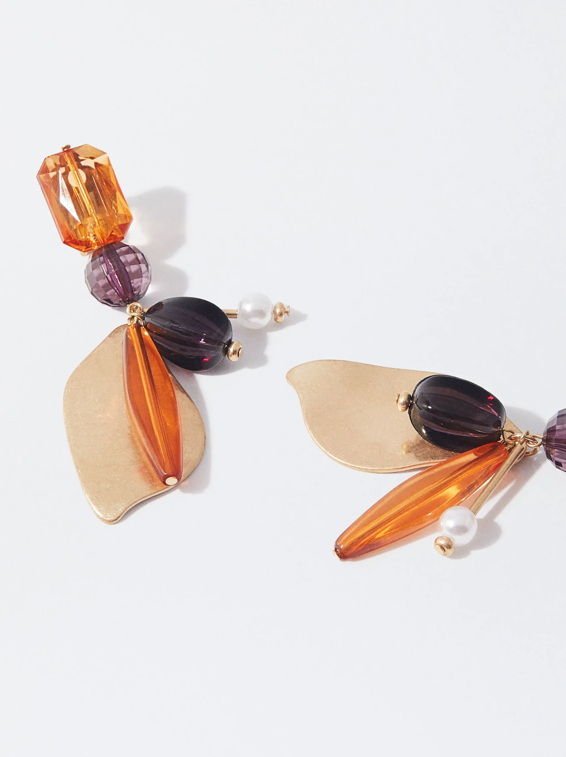 PARFOIS Pendientes De Resina Multicor Fashion