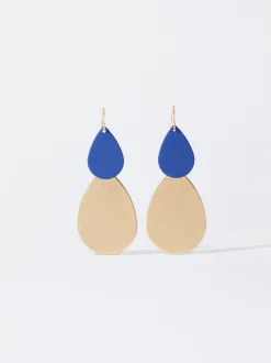 PARFOIS Pendientes Dorados Violeta Cheap