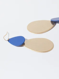 PARFOIS Pendientes Dorados Violeta Cheap