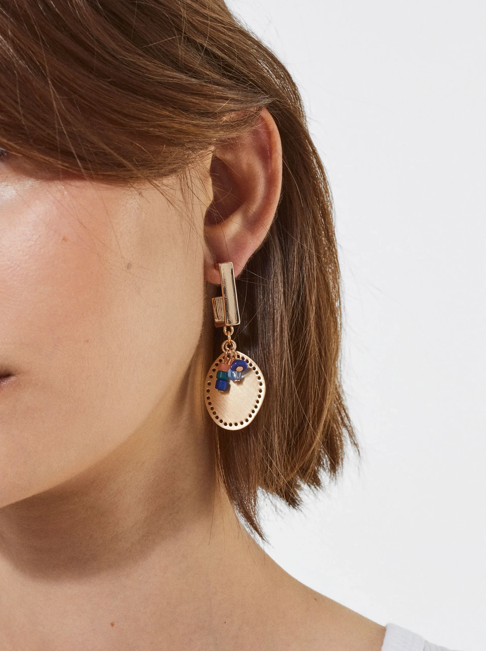 PARFOIS Pendientes Dorados Multicor Clearance