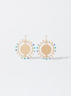 PARFOIS Pendientes Dorados Multicor Store