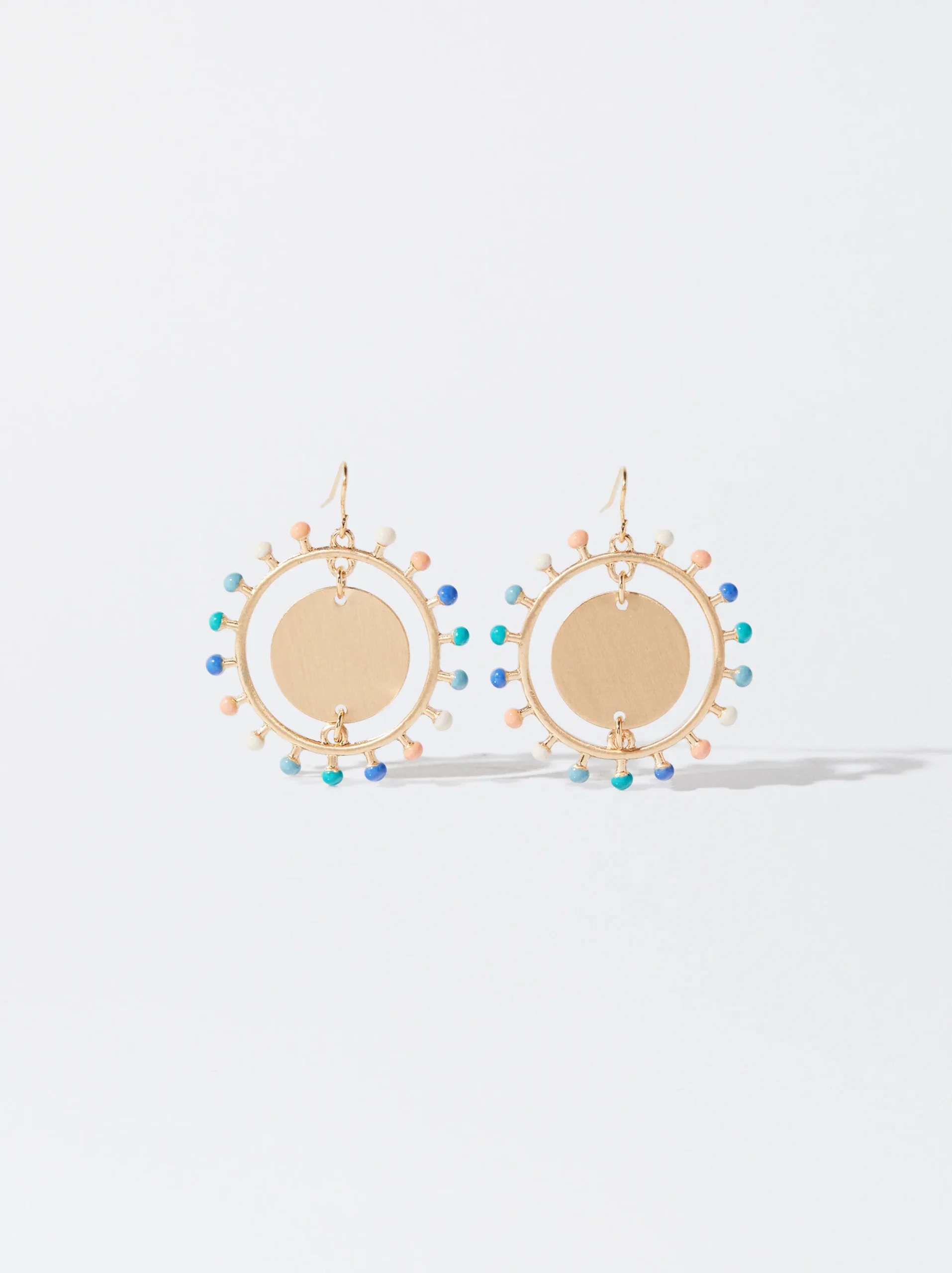 PARFOIS Pendientes Dorados Multicor Store