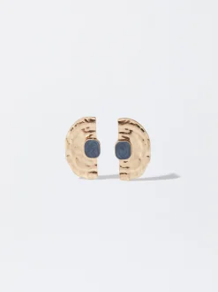 PARFOIS Pendientes Dorados Verde New