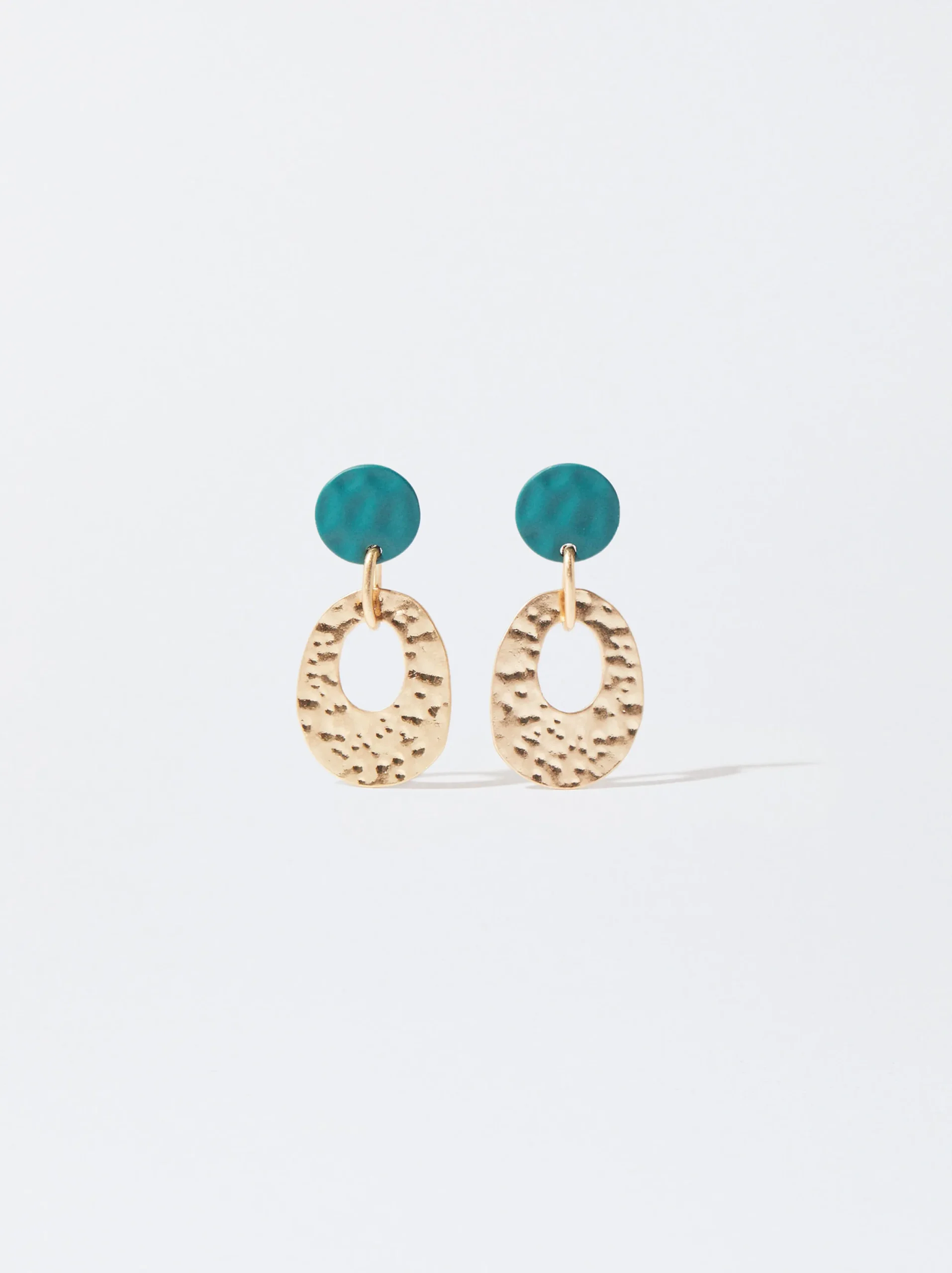 PARFOIS Pendientes Dorados Verde New