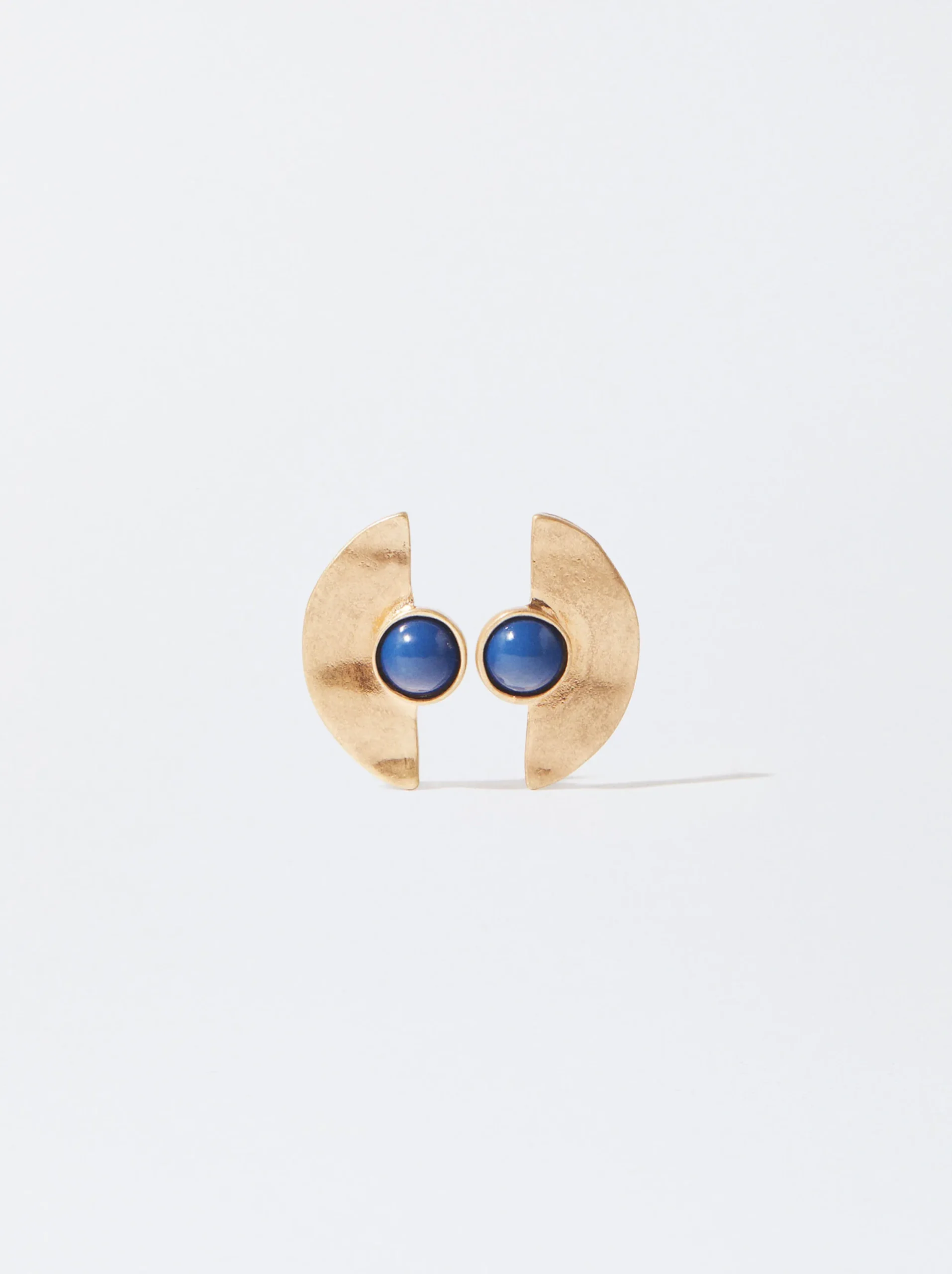 PARFOIS Pendientes Dorados Azul Flash Sale
