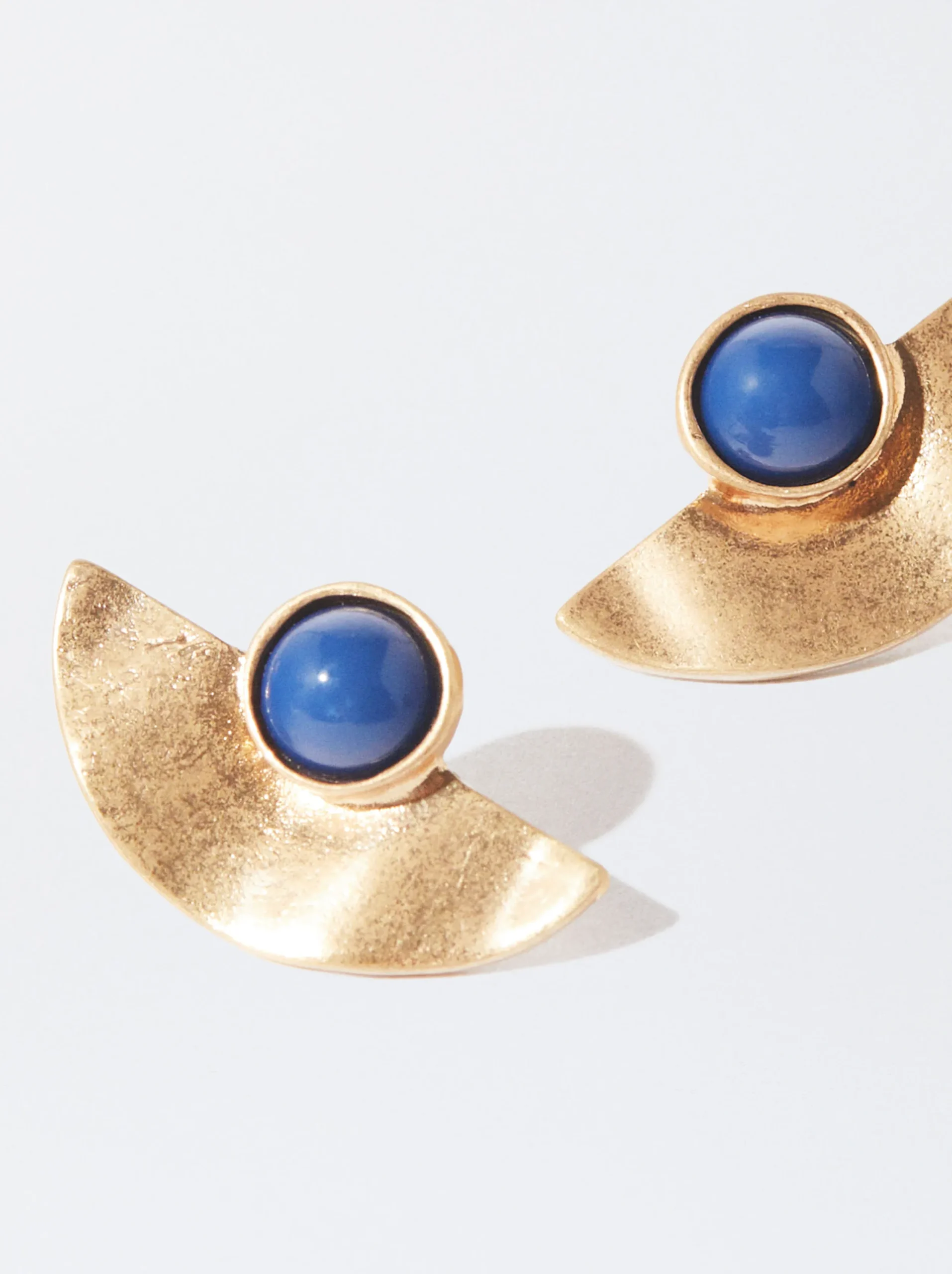 PARFOIS Pendientes Dorados Azul Flash Sale
