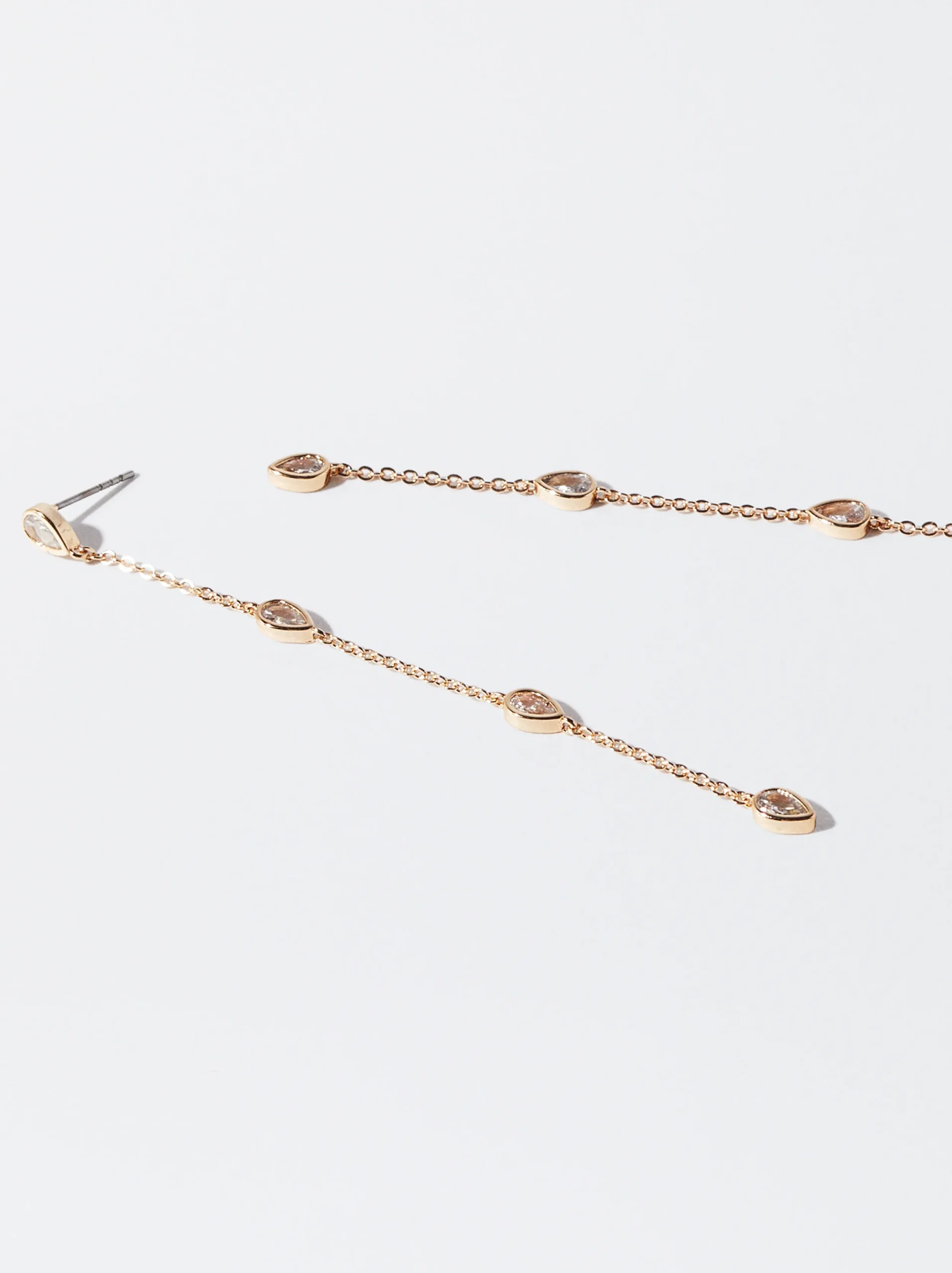 PARFOIS Pendientes s Con Circonitas Dorado Clearance
