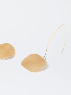 PARFOIS Pendientes s Con Efecto Mate Dorado Discount