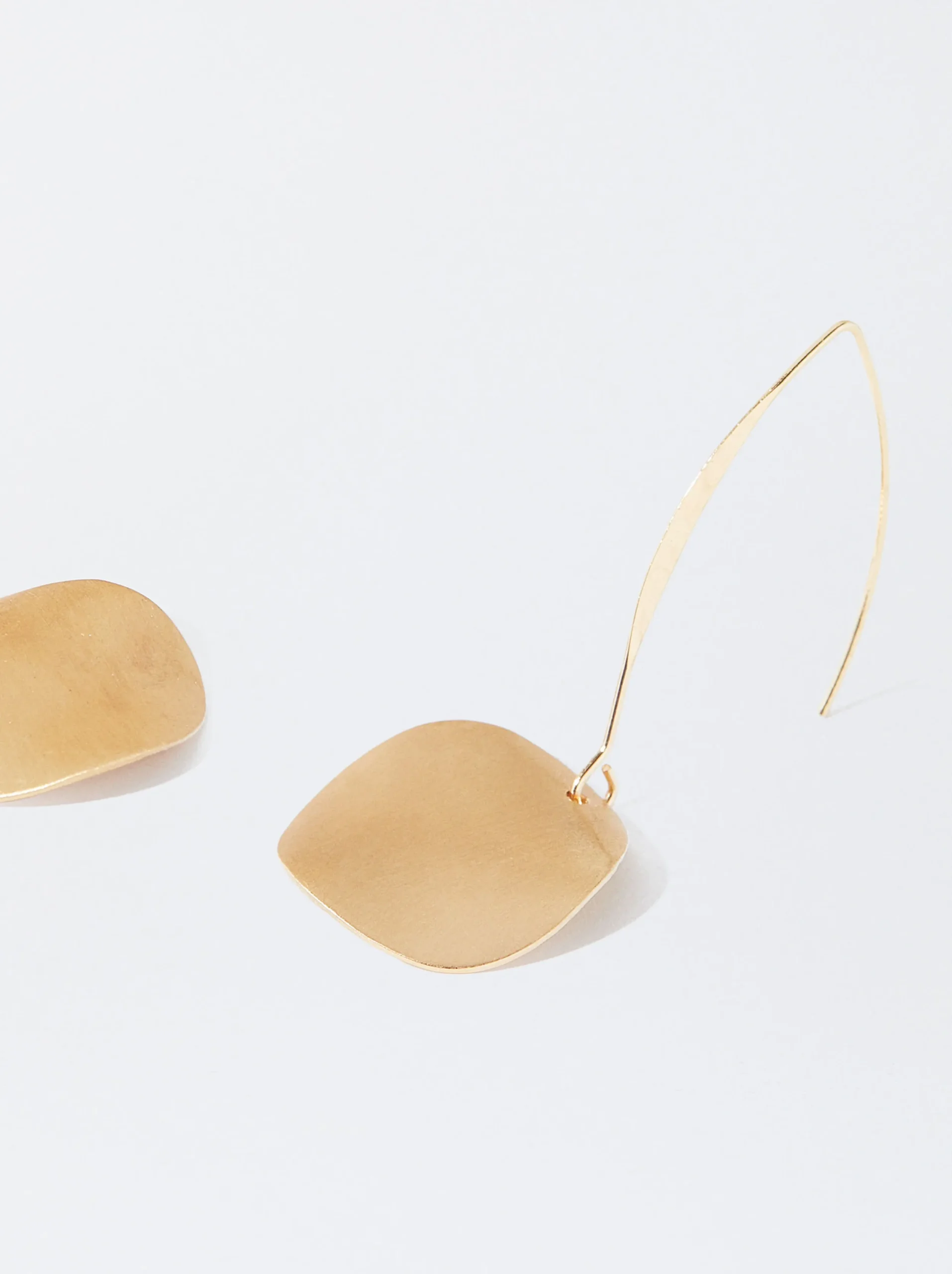 PARFOIS Pendientes s Con Efecto Mate Dorado Discount