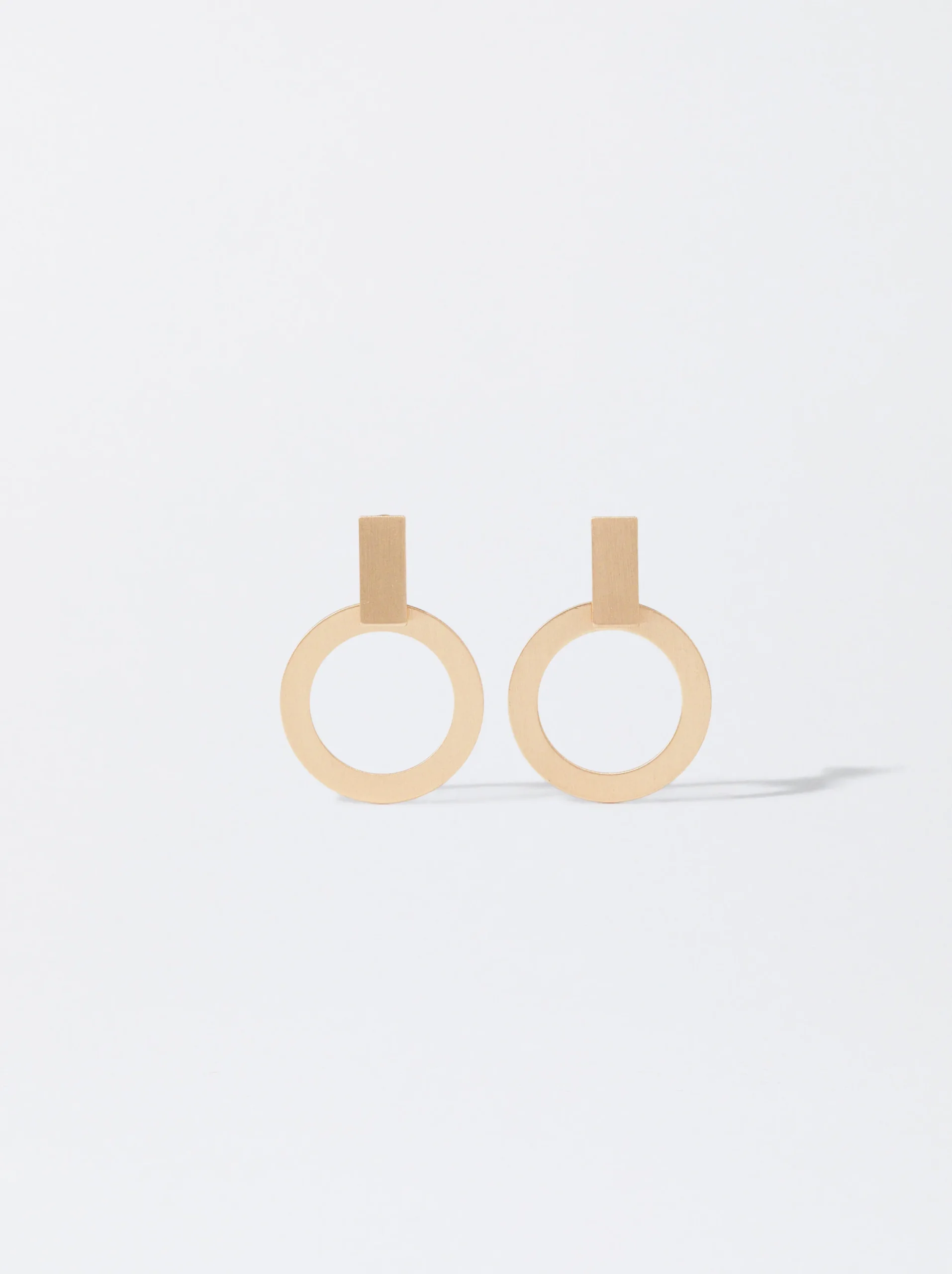 PARFOIS Pendientes s Con Efecto Mate Dorado Cheap