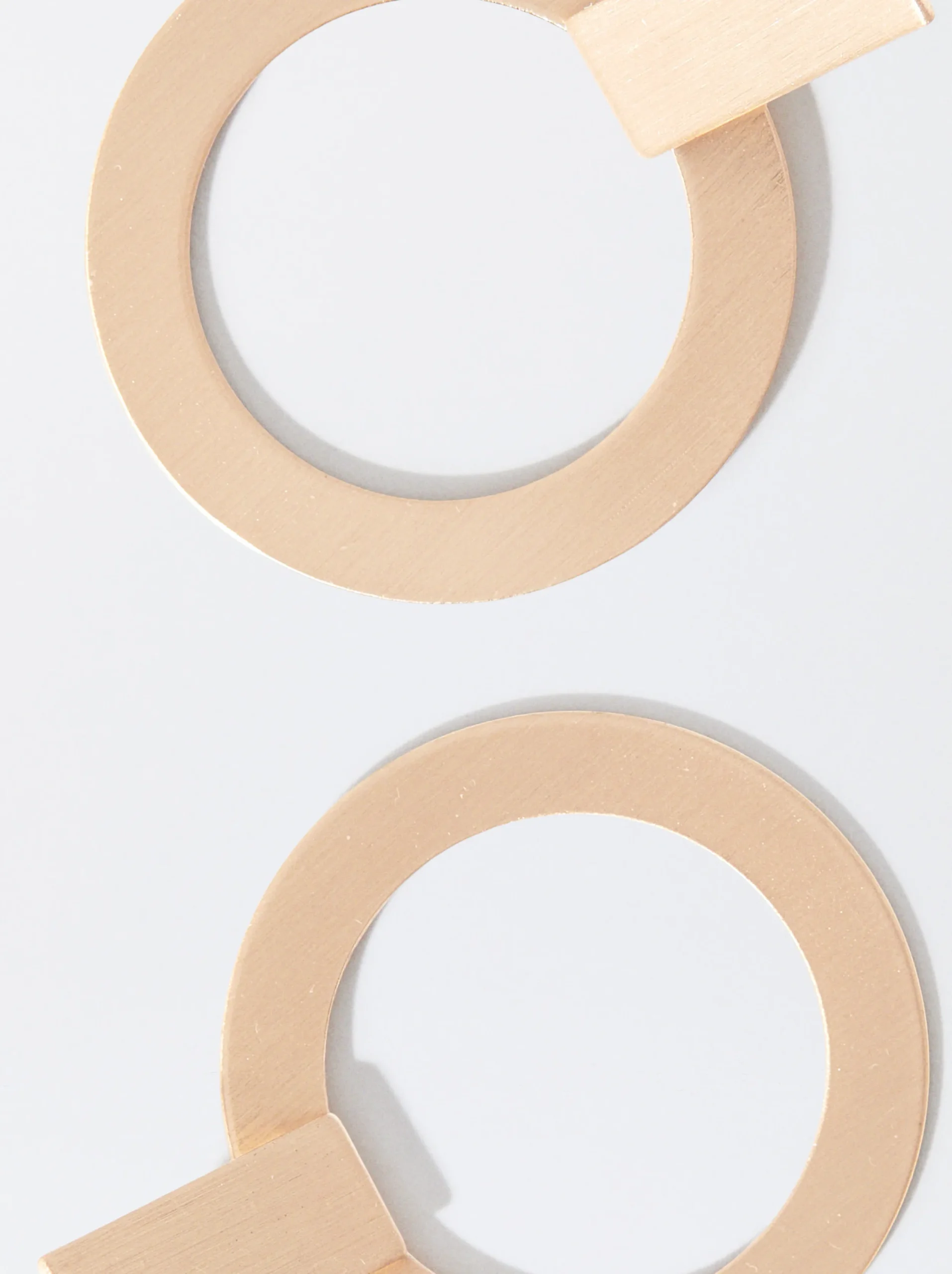 PARFOIS Pendientes s Con Efecto Mate Dorado Cheap