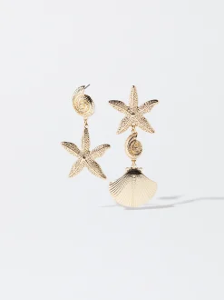 PARFOIS Pendientes s Con Estrella Dorado Best
