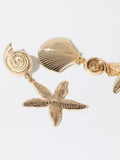 PARFOIS Pendientes s Con Estrella Dorado Best