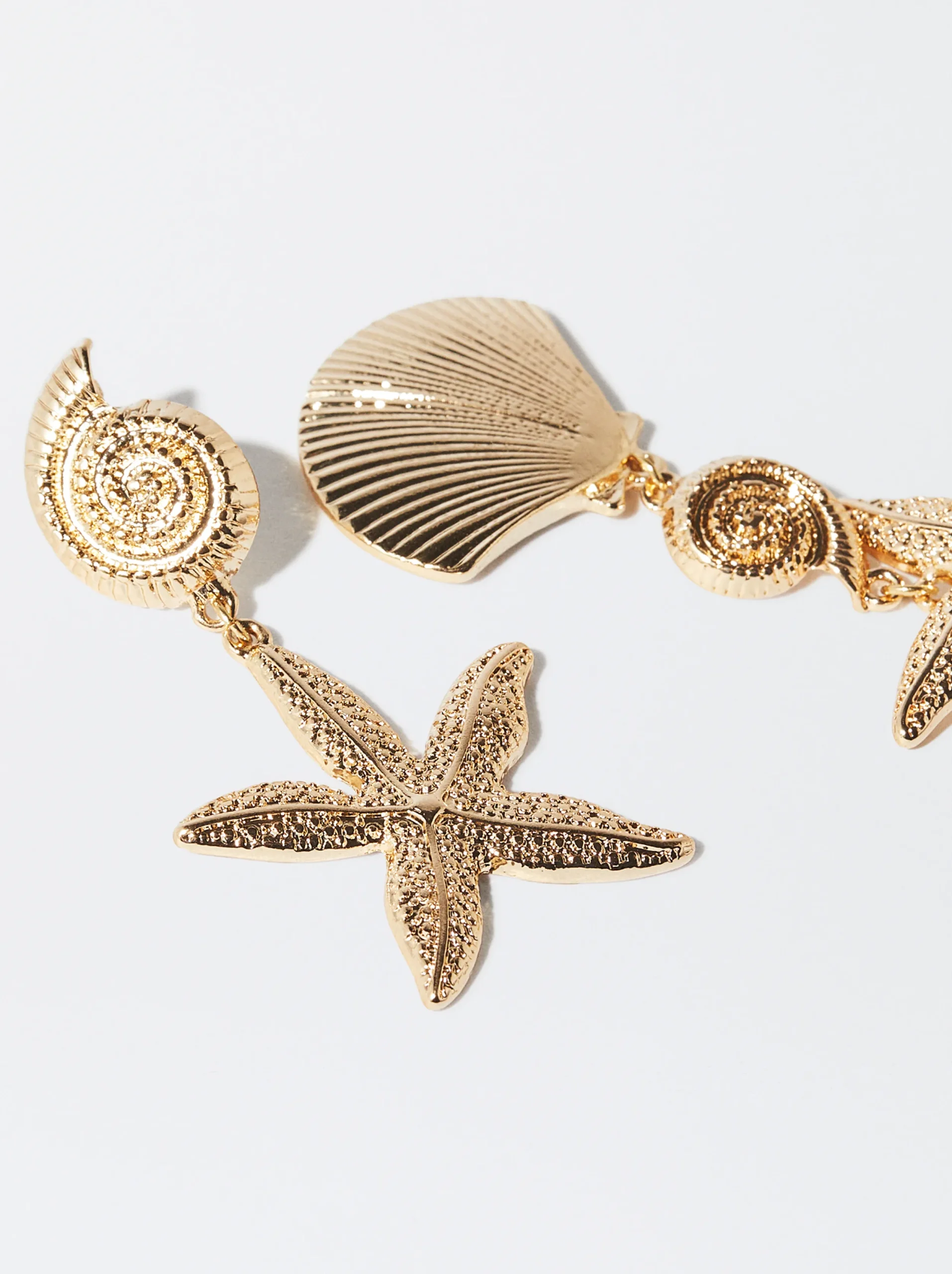 PARFOIS Pendientes s Con Estrella Dorado Best