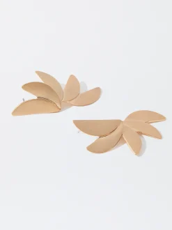 PARFOIS Pendientes s Con Hoja Dorado Discount