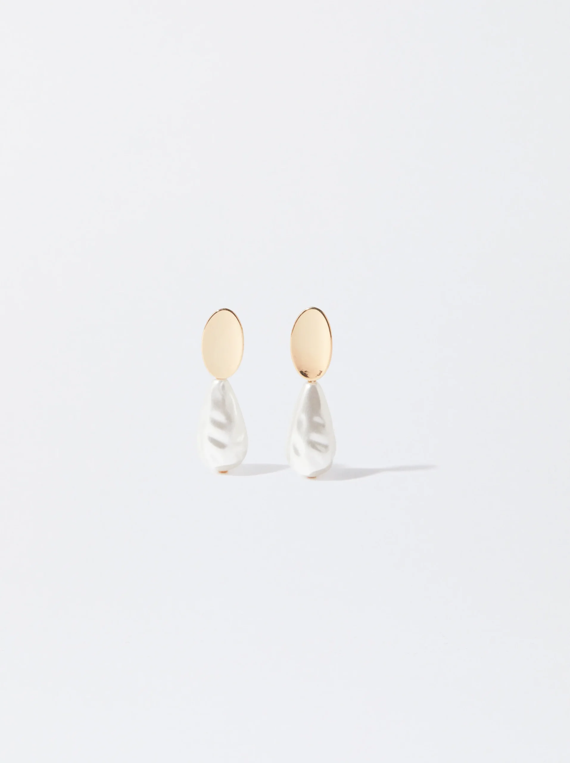 PARFOIS Pendientes s Con Perla Dorado New