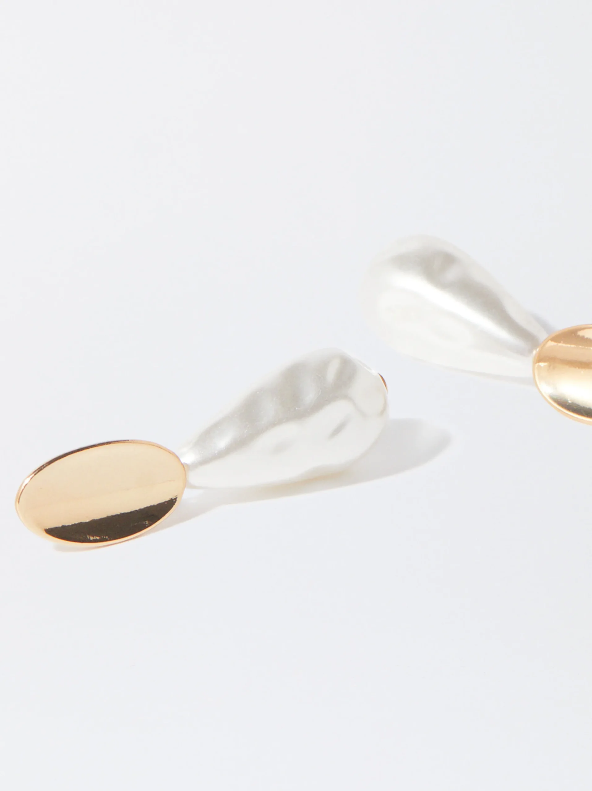 PARFOIS Pendientes s Con Perla Dorado New