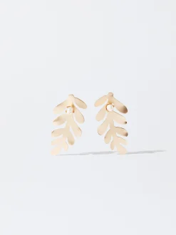 PARFOIS Pendientes Dorados Con Perla De Agua Dulce Blanco Store