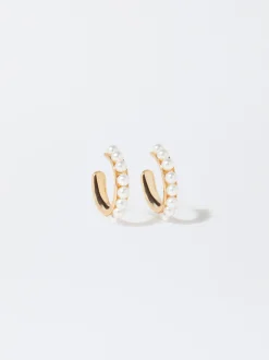 PARFOIS Pendientes s Con Perlas Dorado Best