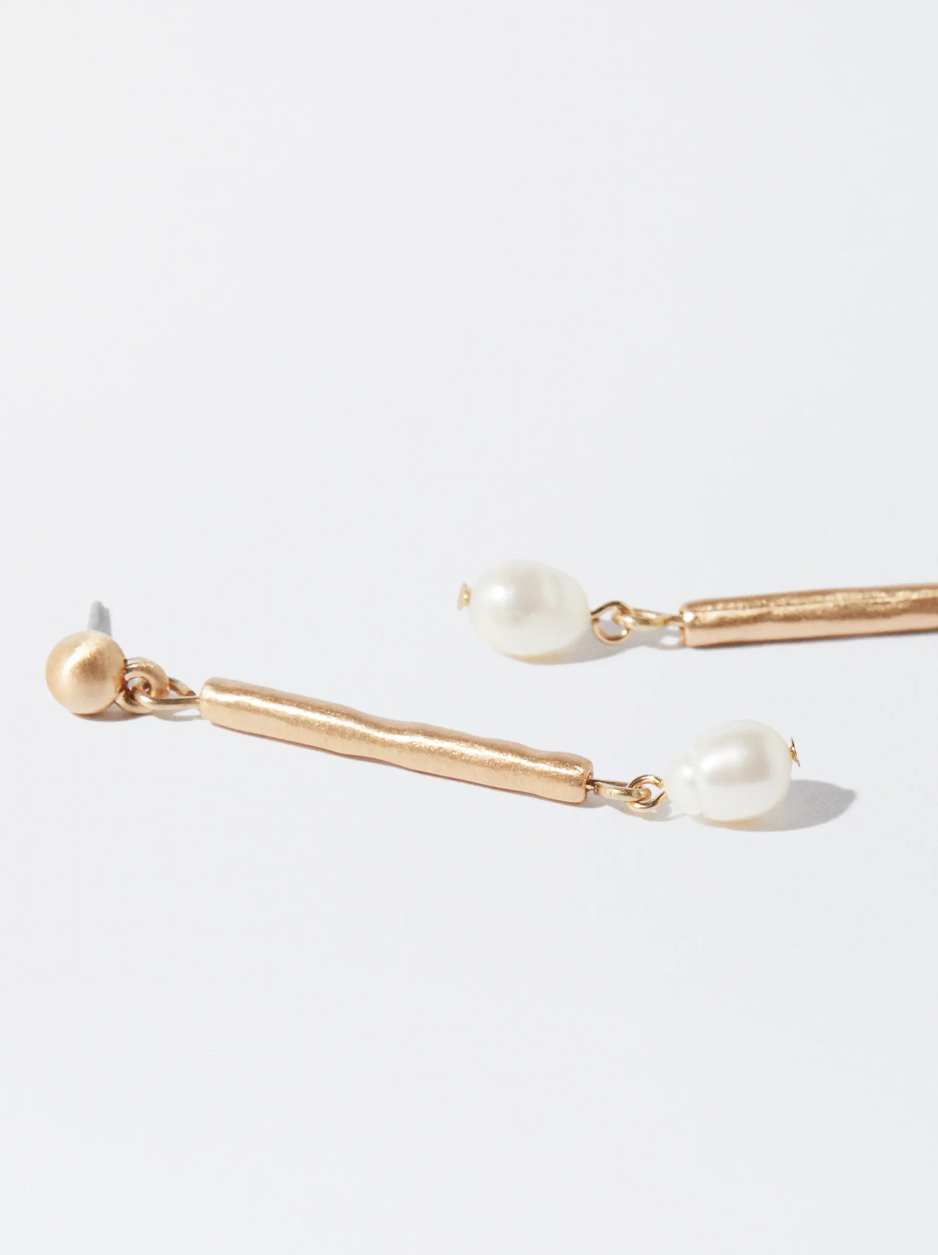 PARFOIS Pendientes s Con Perlas Dorado Cheap