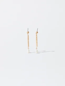PARFOIS Pendientes s Con Perlas Dorado Cheap