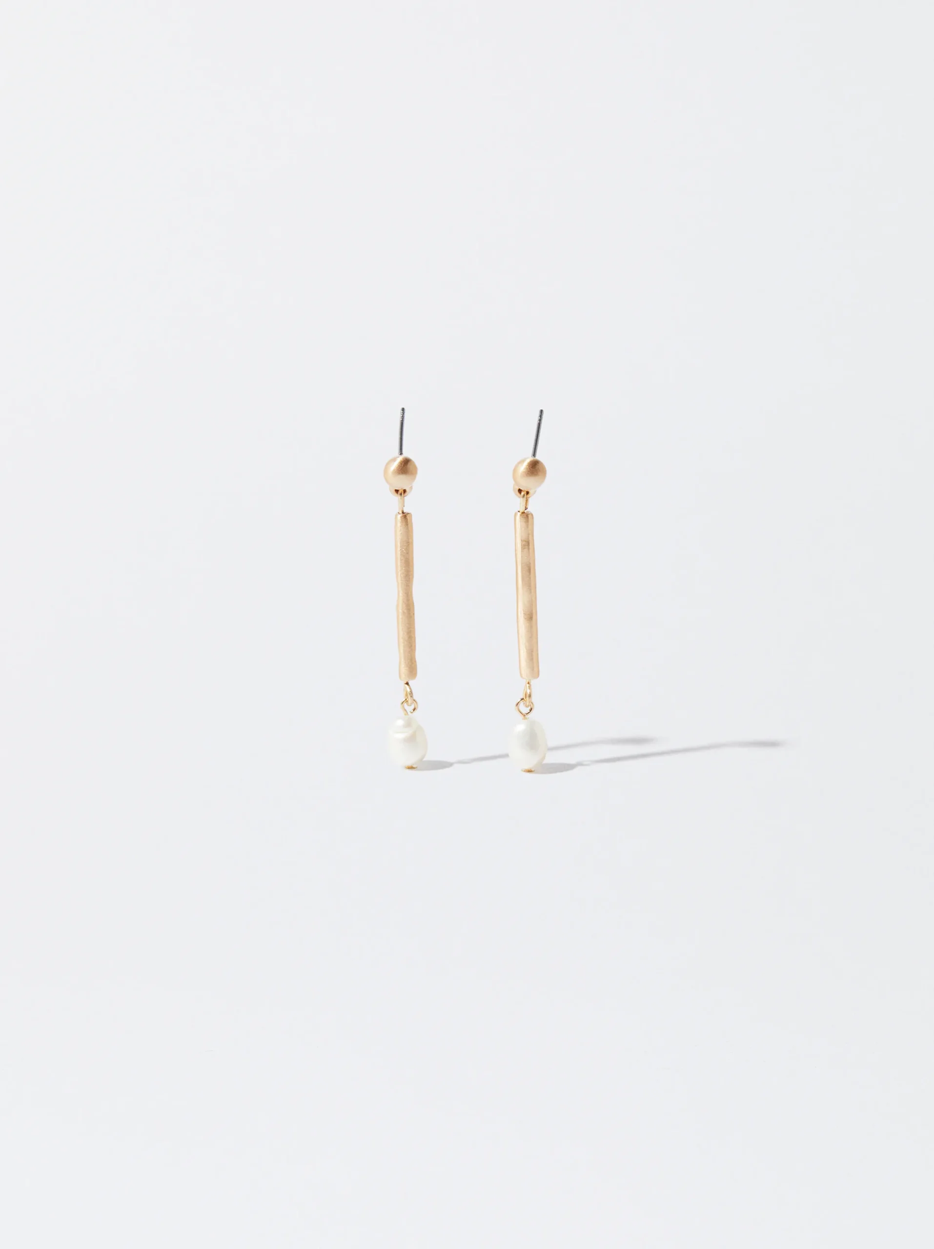 PARFOIS Pendientes s Con Perlas Dorado Cheap