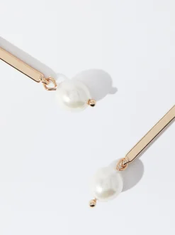 PARFOIS Pendientes s Con Perla Dorado Outlet