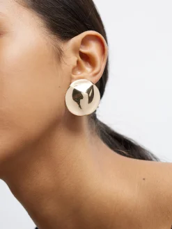 PARFOIS Pendientes Dorados Con Piedras Multicor Store