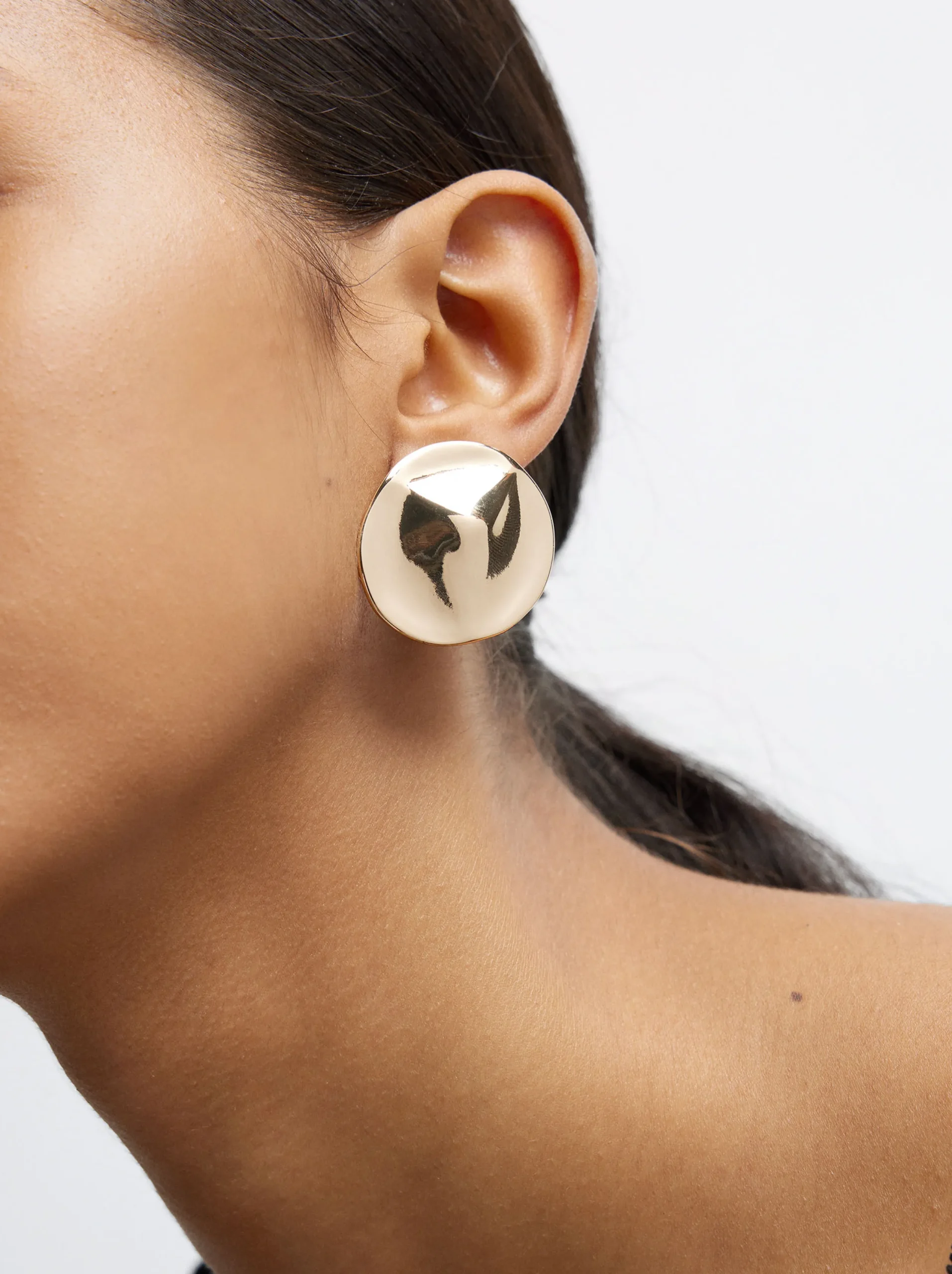 PARFOIS Pendientes Dorados Con Piedras Multicor Store