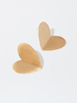 PARFOIS Pendientes s Coraz&oacute;n Dorado Cheap