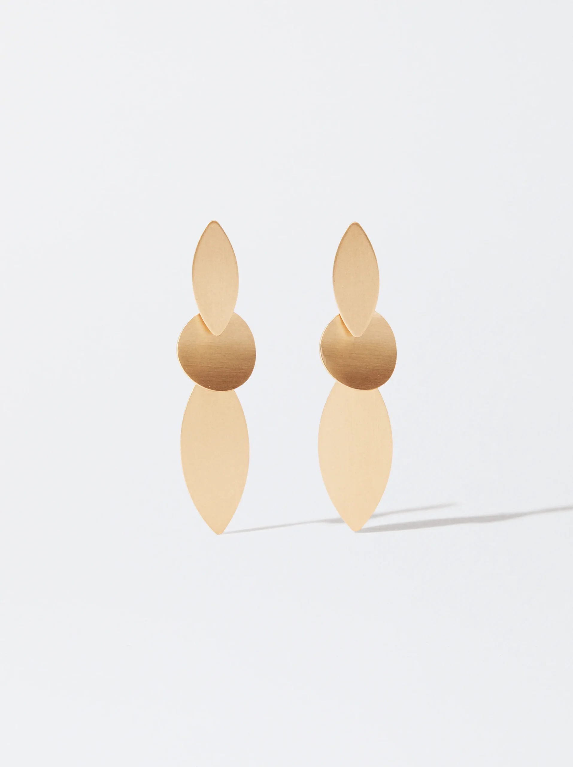 PARFOIS Pendientes s Efecto Mate Dorado Clearance