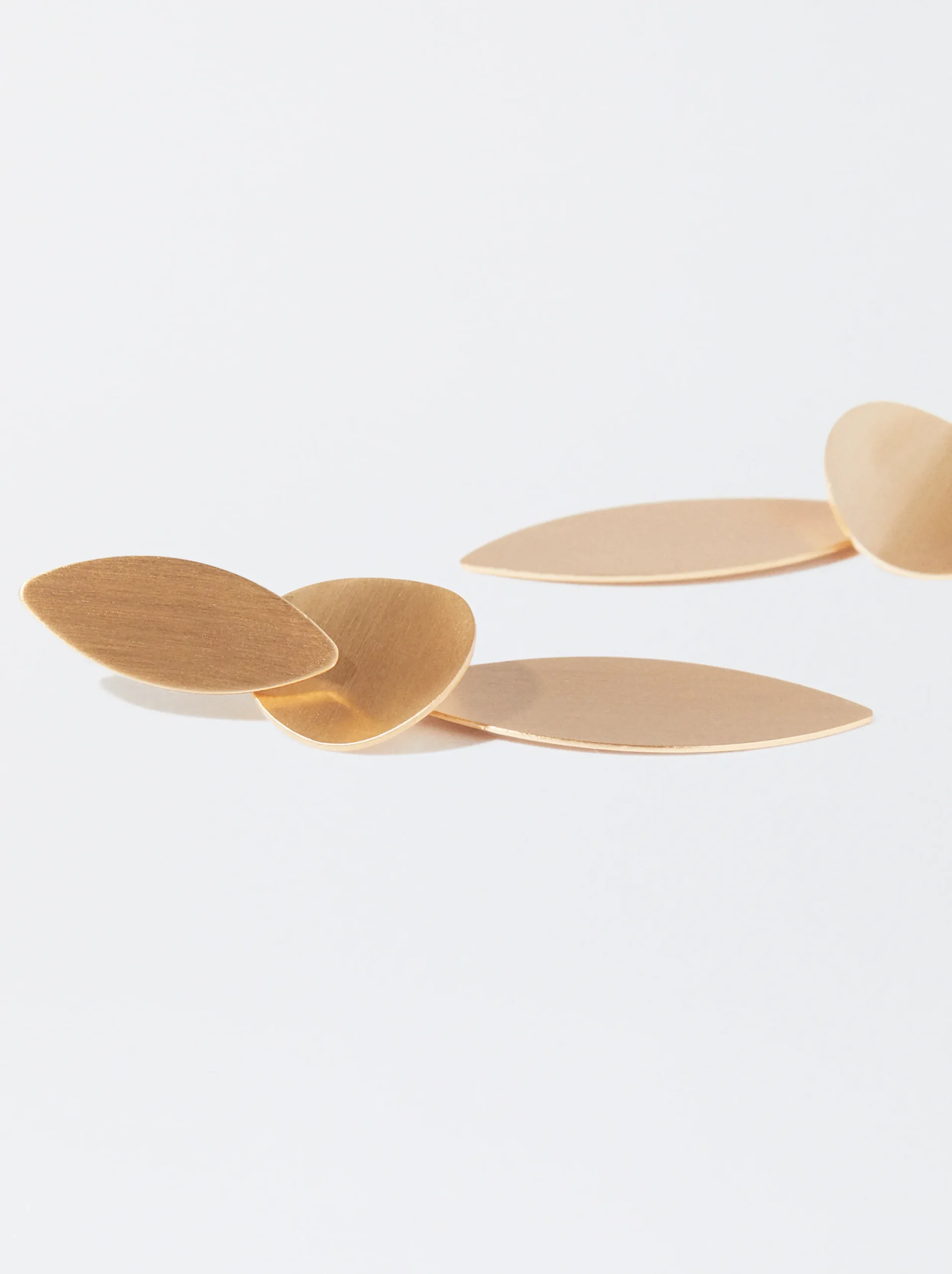 PARFOIS Pendientes s Efecto Mate Dorado Clearance