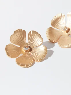 PARFOIS Pendientes s Flor Dorado Best