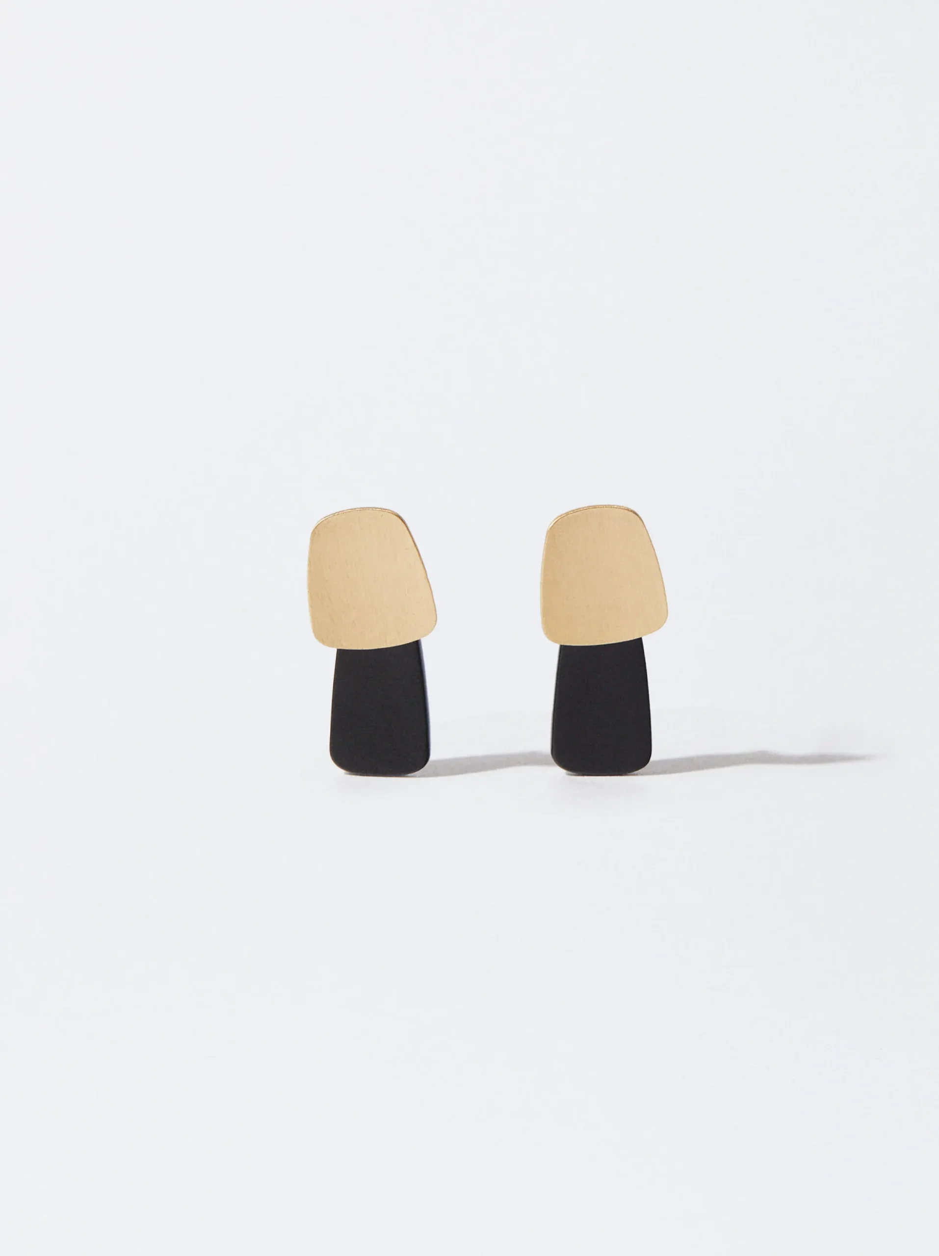 PARFOIS Pendientes Dorados Largos Negro Flash Sale