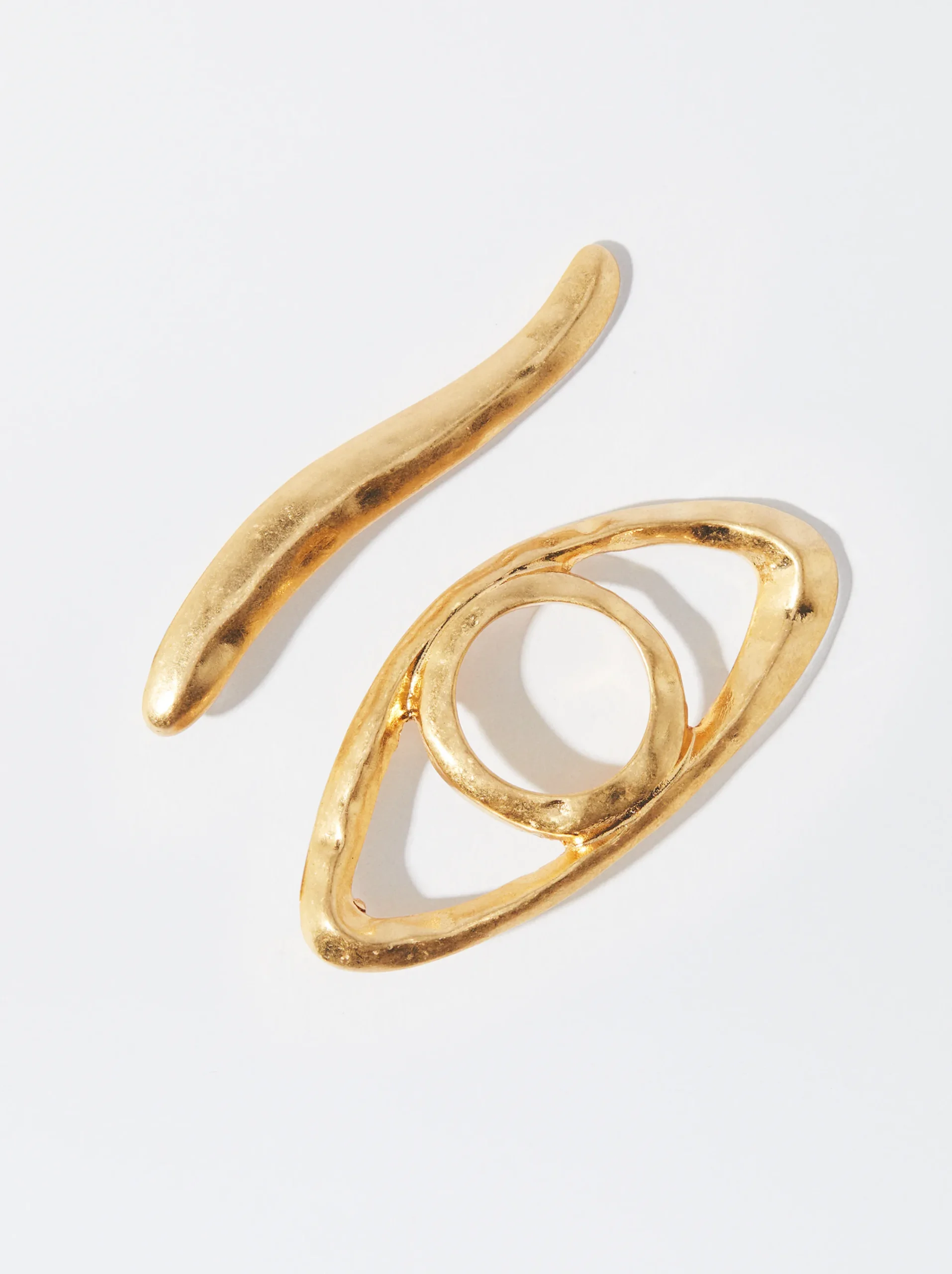 PARFOIS Pendientes s Ojos Dorado Cheap