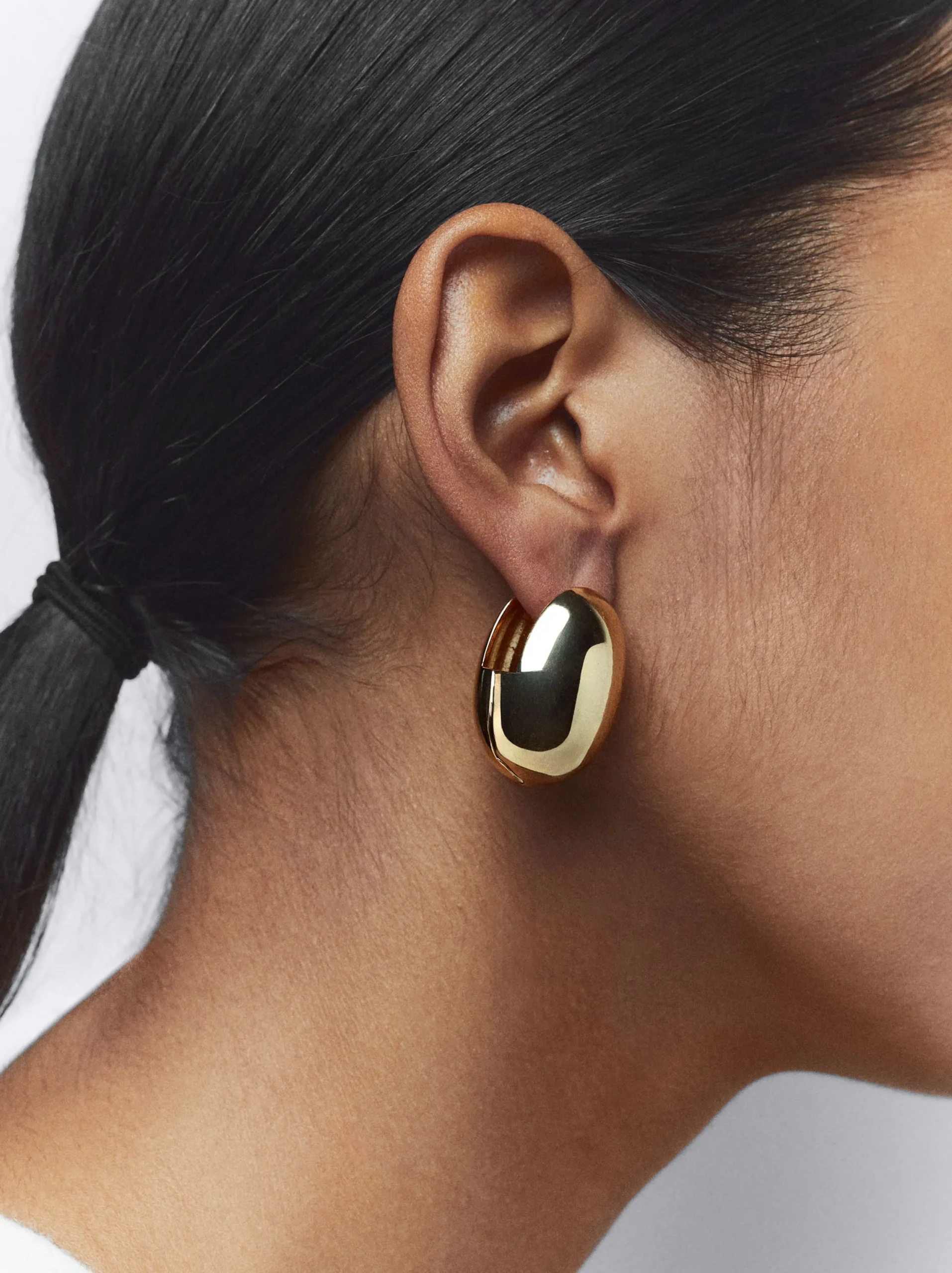 PARFOIS Pendientes s Ovalados Dorado Best Sale