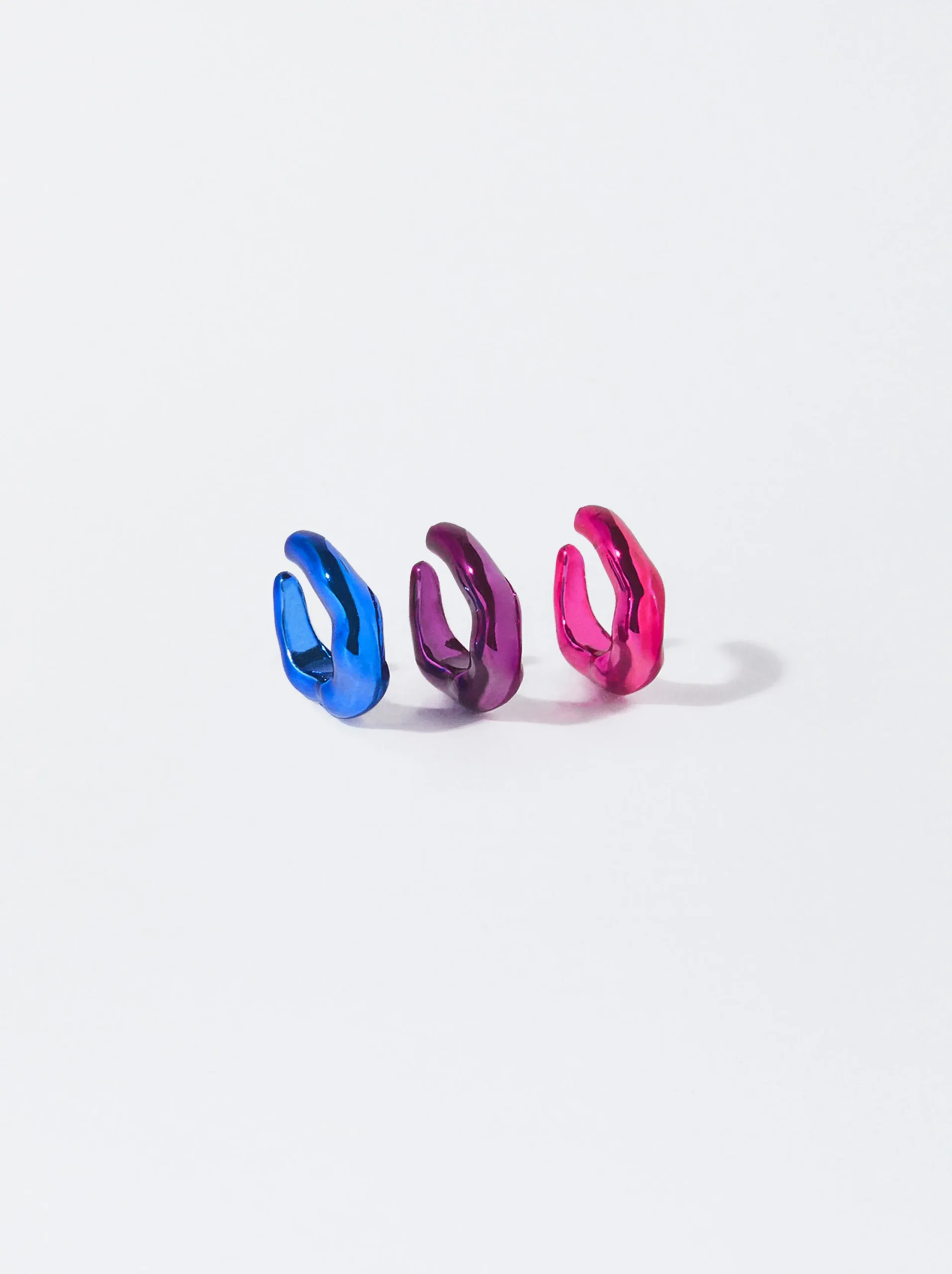 PARFOIS Pendientes Ear Cuff Metalizados Multicor Sale