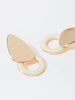PARFOIS Pendientes Esmaltados Beige Best
