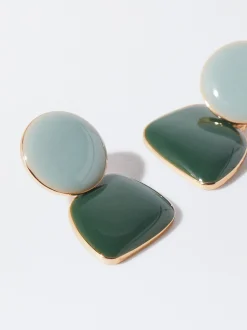 PARFOIS Pendientes Esmaltados Multicor Store