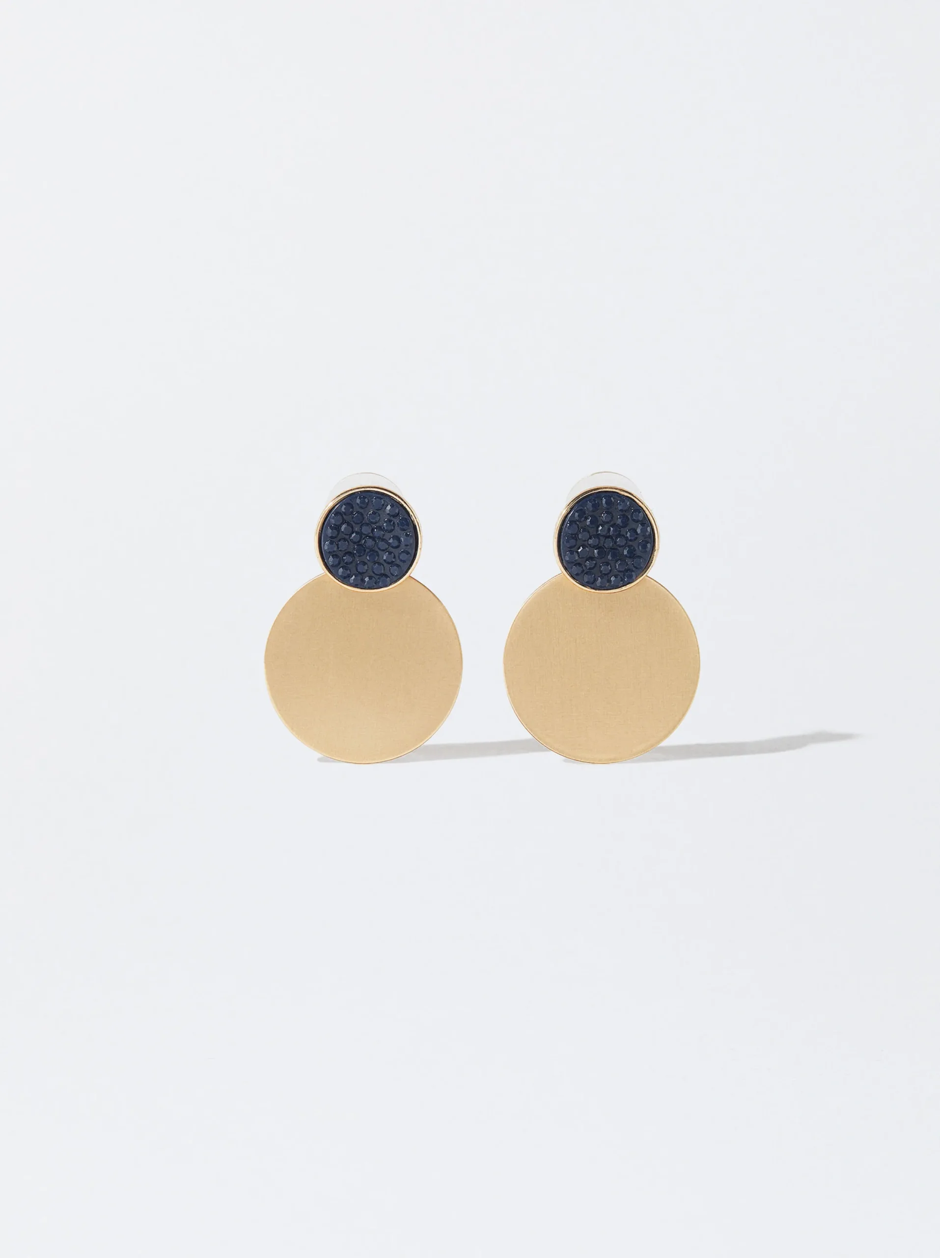 PARFOIS Pendientes Esmaltados Azul Flash Sale