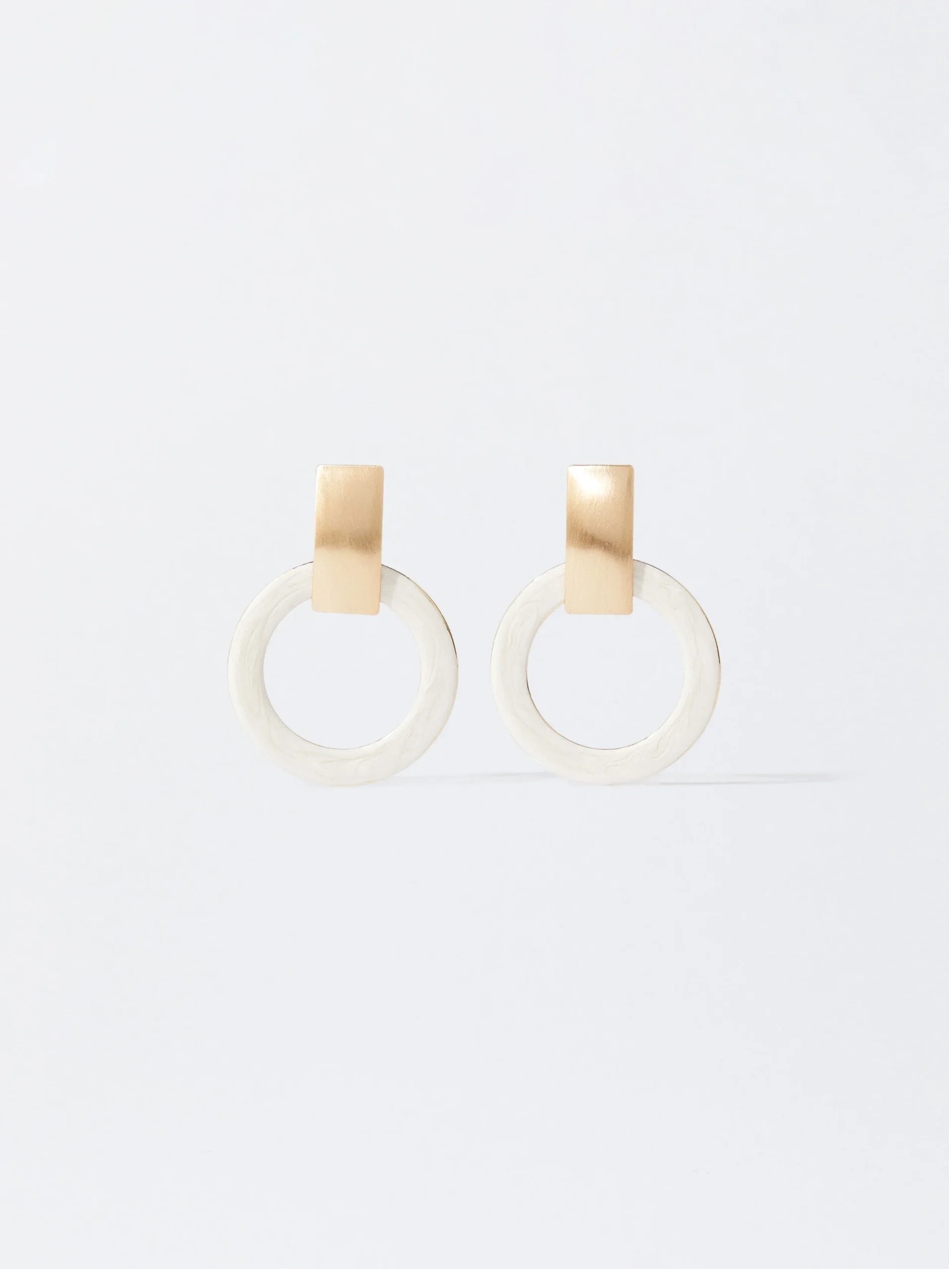 PARFOIS Pendientes Esmaltados Beige Best
