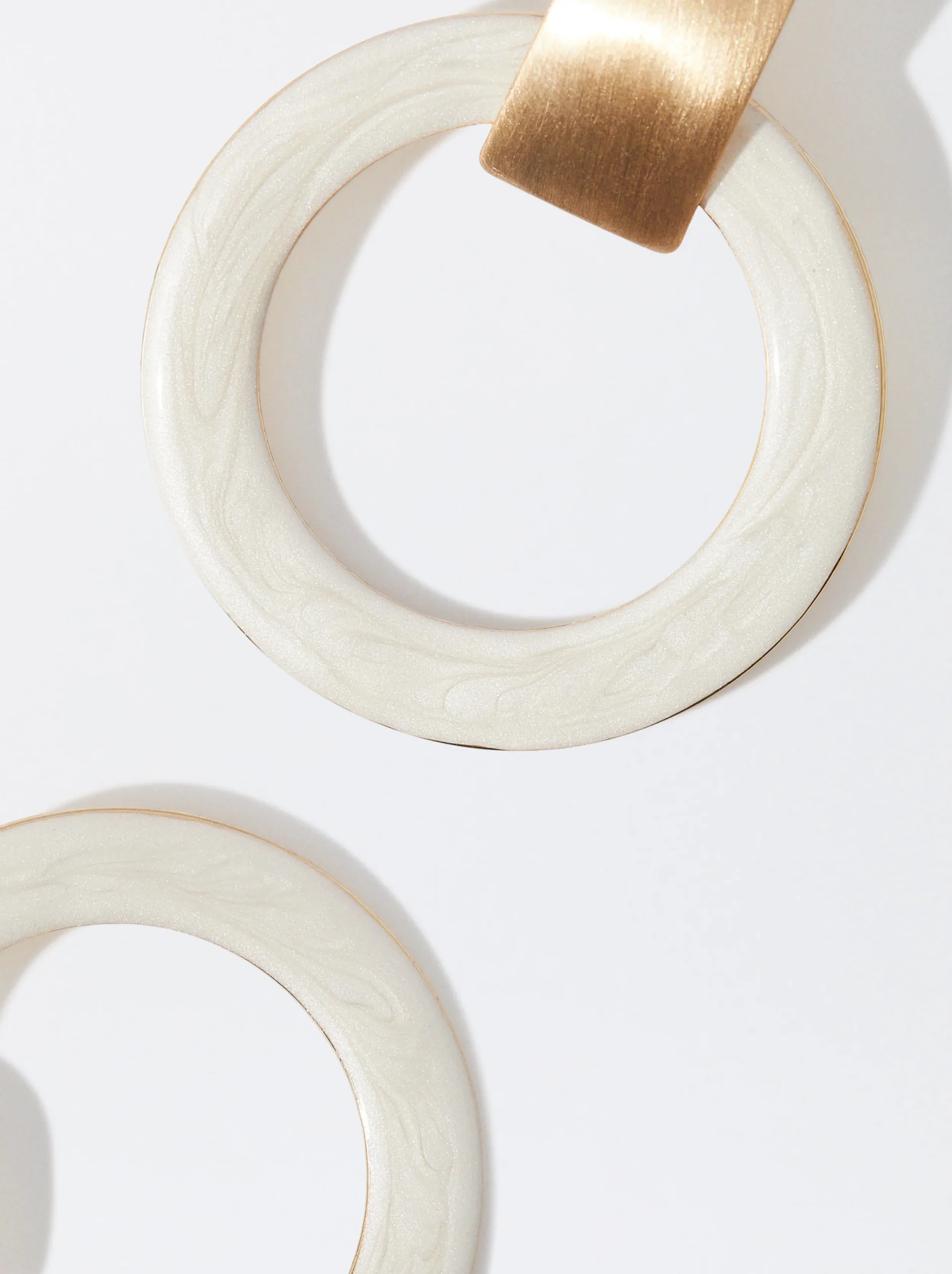 PARFOIS Pendientes Esmaltados Beige Best
