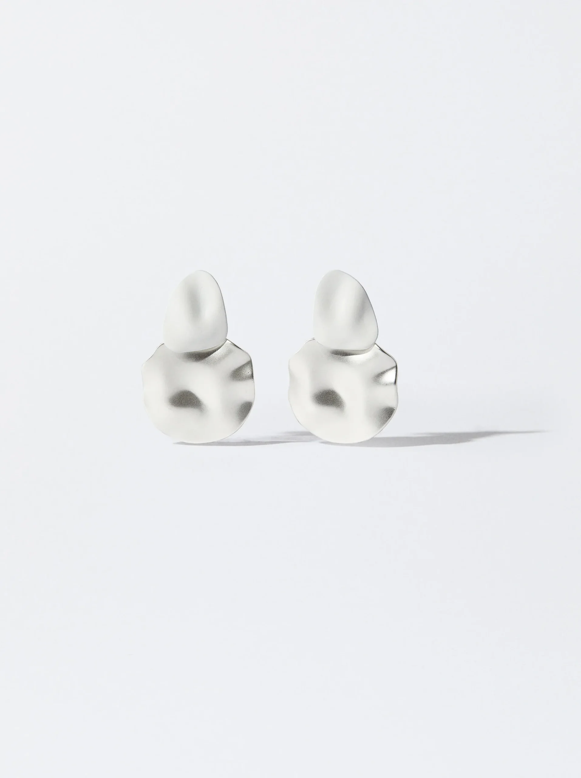 PARFOIS Pendientes Esmaltados Blanco Outlet