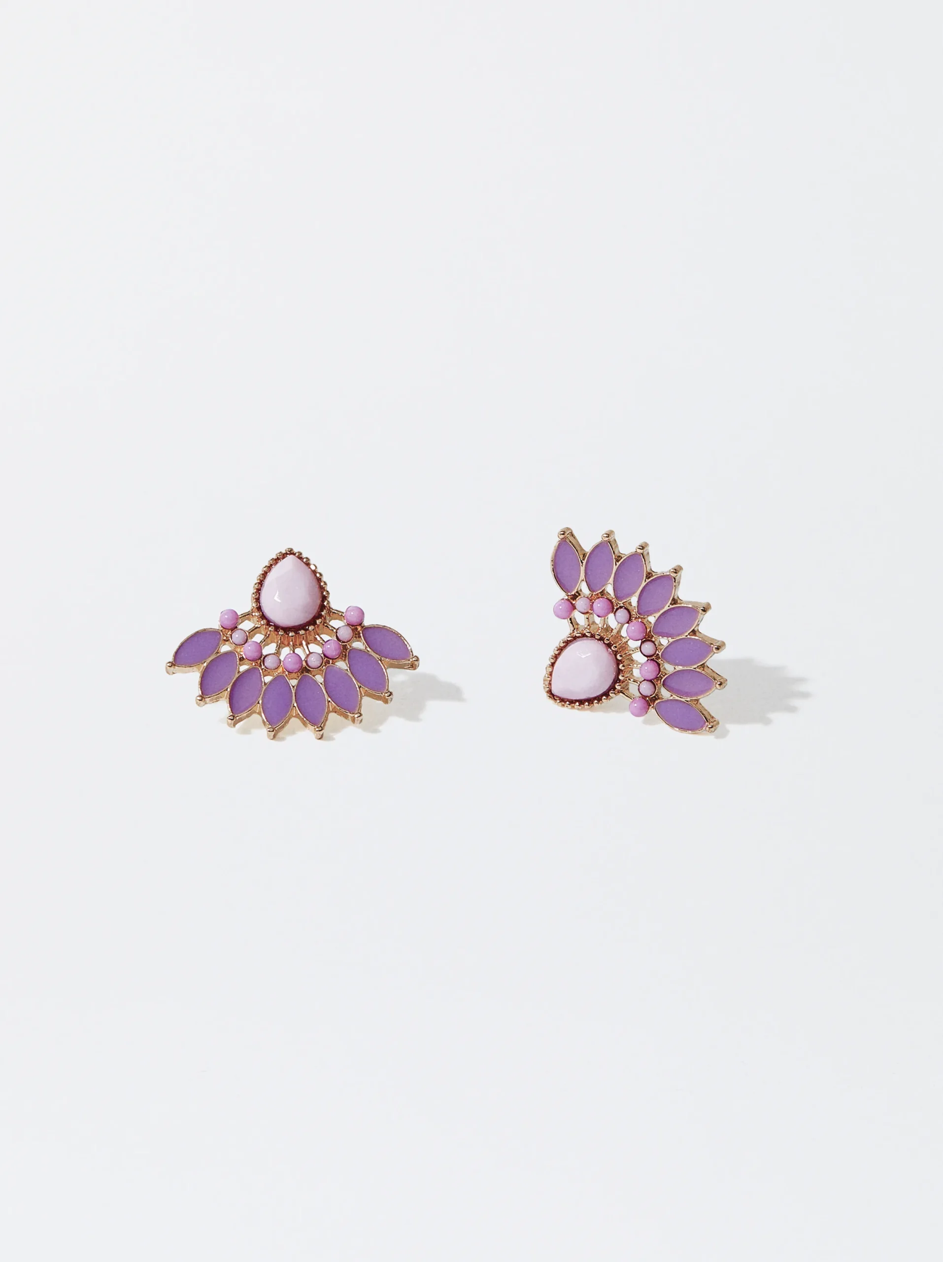 PARFOIS Pendientes Esmalte Violeta Online