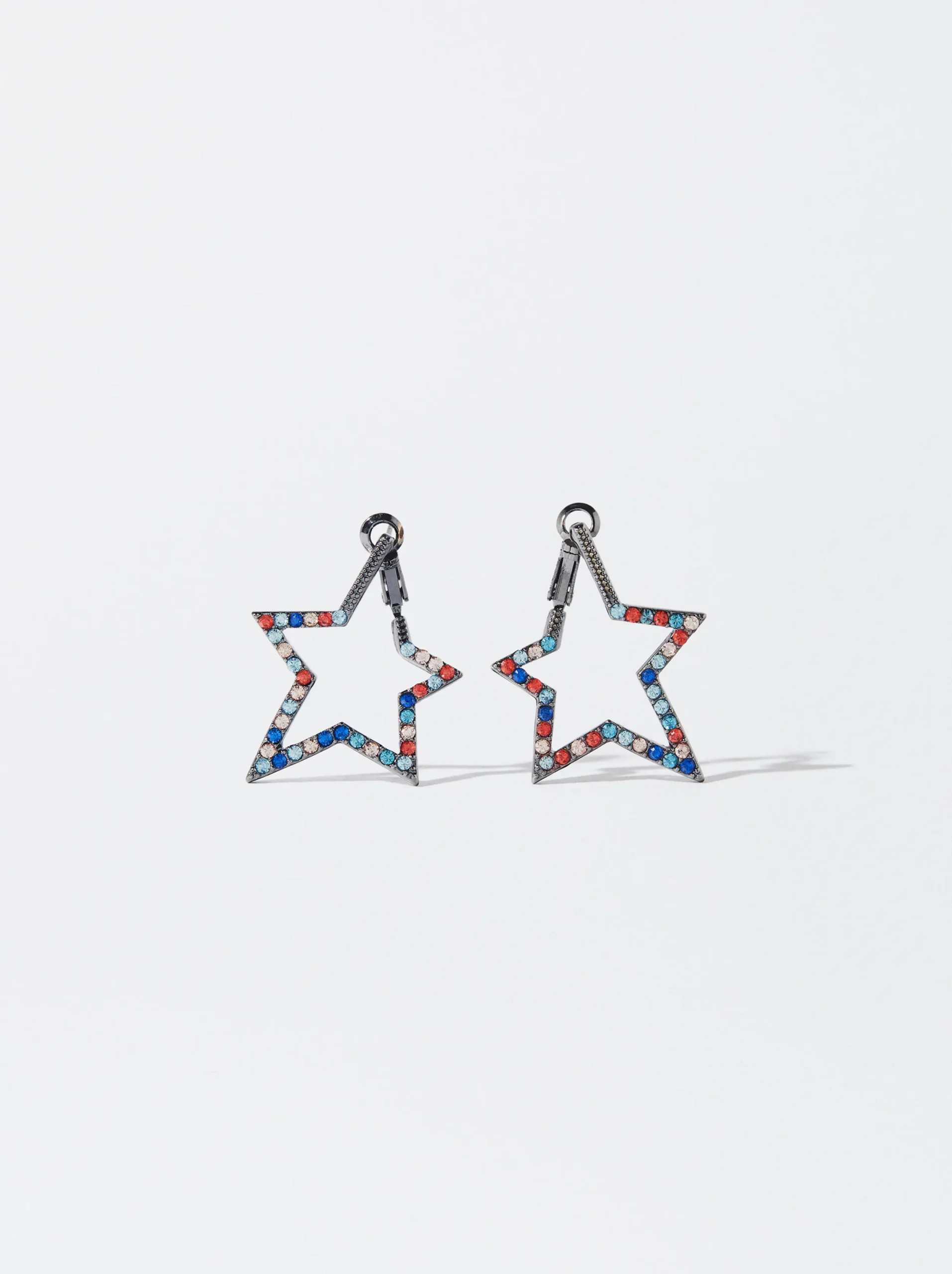 PARFOIS Pendientes Estrella Cristales Multicor Discount