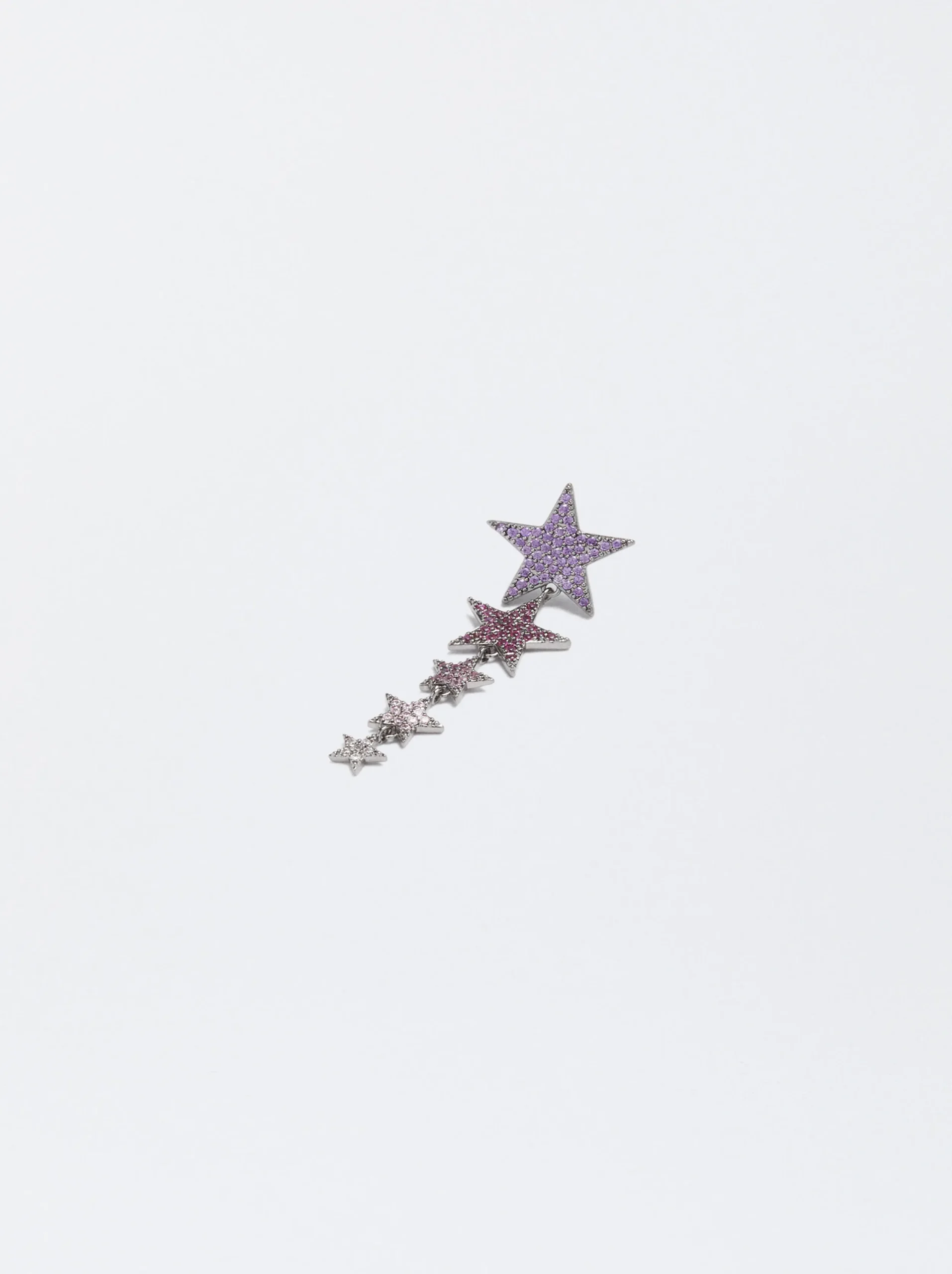 PARFOIS Pendientes Estrellas Y Circonitas Multicor Cheap