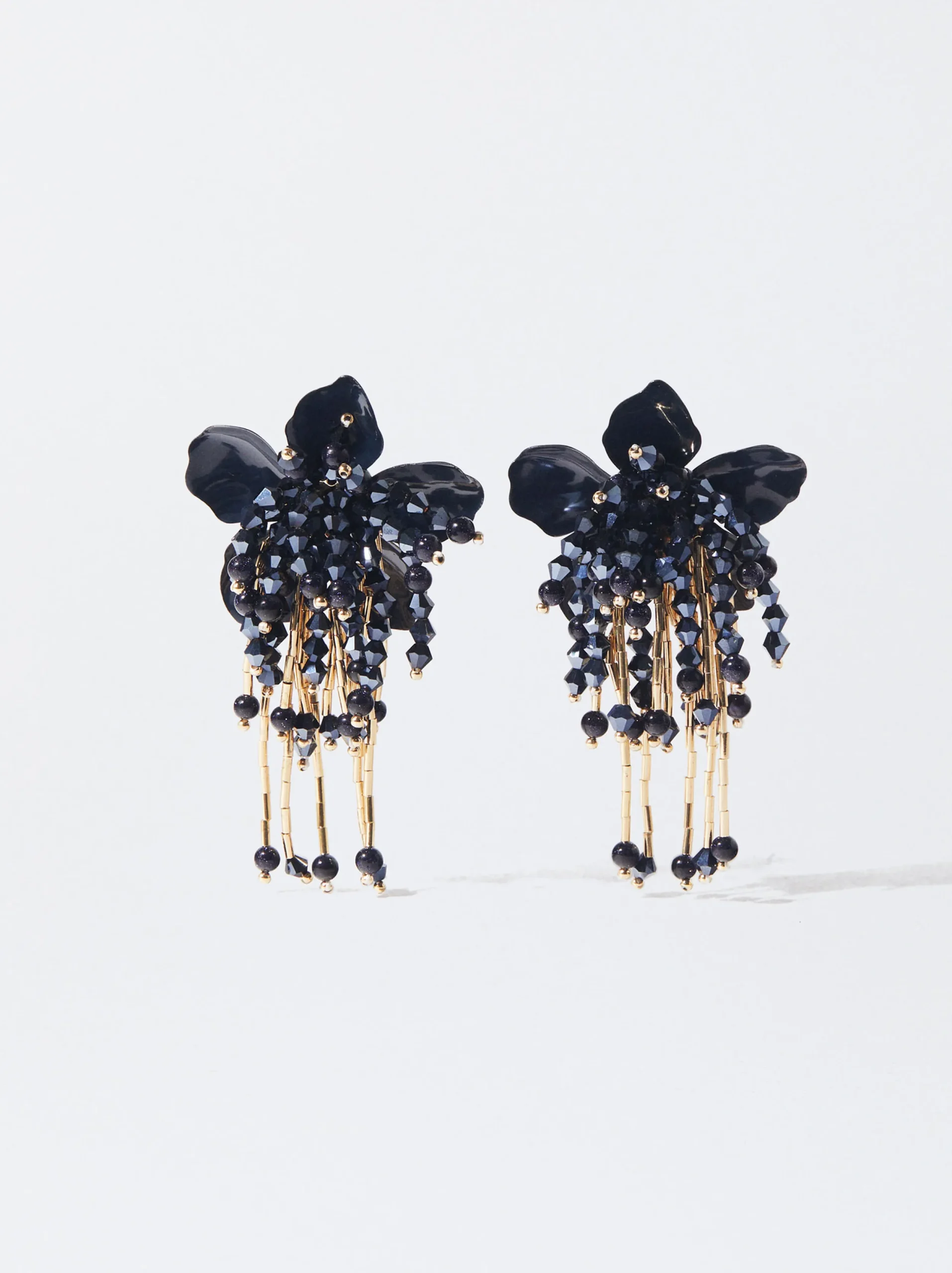 PARFOIS Pendientes Flor Azul New
