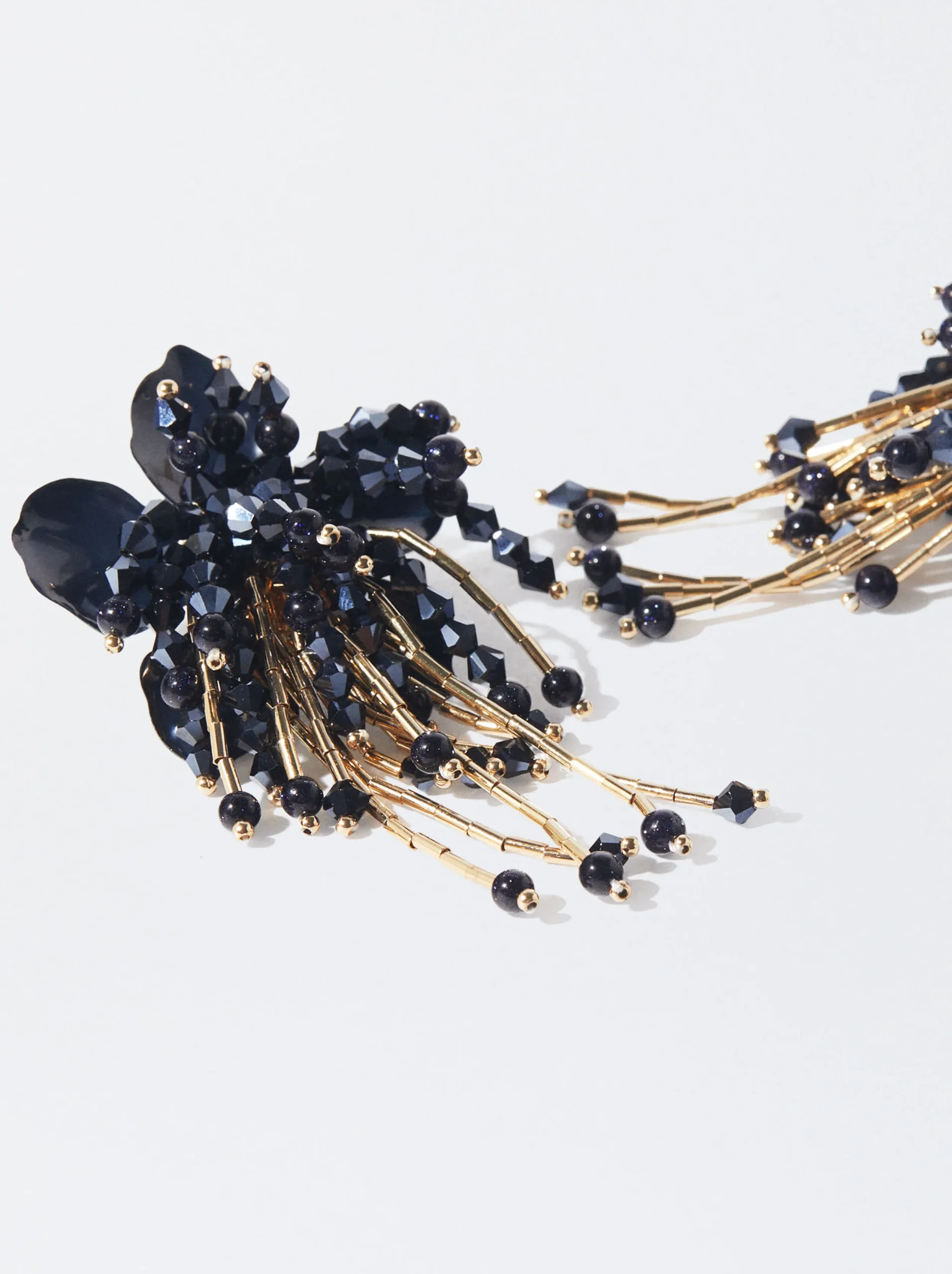 PARFOIS Pendientes Flor Azul New